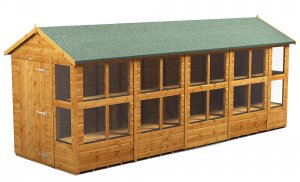 Power 18x6 Apex Potting Shed - Single Door