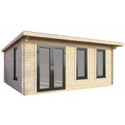 18x12 Power Pent Log Cabin | Scandinavian Timber