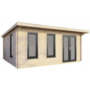 18x12 Power Pent Log Cabin | Scandinavian Timber