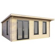 18x14 Power Pent Log Cabin | Scandinavian Timber