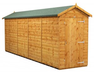 Power 18x4 Apex Garden Shed Windowless