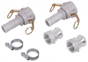 1" Aluminium Cam Lever Quick Release Hose Connection Kit