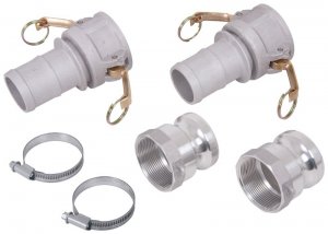 2" Aluminium Cam Lever Quick Release Hose Connection Kit