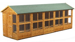 Power 20x6 Apex Potting Shed - Double Door