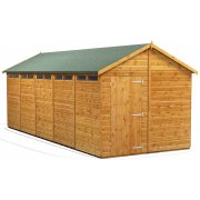 Power 20x8 Apex Secure Garden Shed - Single Door