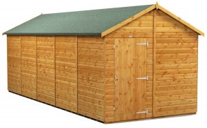 Power 20x8 Apex Garden Shed Windowless