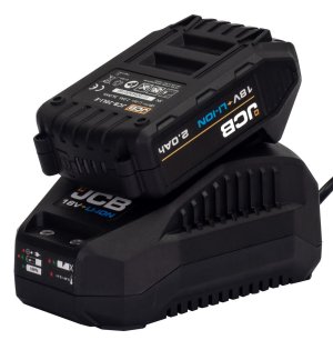 JCB 18V 2.0Ah Lithium-ion Battery and 2.4A Fast Charger