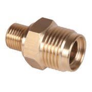 3/8" BSP Male to 1/2" BSP Male brass nipple - AR7 - 250 Bar / 3625 Psi - 40lpm