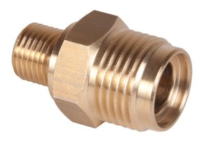 3/8" BSP Male to 1/2" BSP Male brass nipple - AR7 - 250 Bar / 3625 Psi - 40lpm