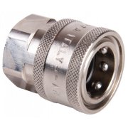 ARS220 Female QR to M22 Female - 220 Bar / 3190 Psi - Nickel Plated Brass Coupler