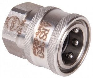 ARS350 Female Quick Release to 3/8" BSP Female - 350 Bar / 5076 Psi - Stainless Steel Coupler