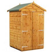 Power Apex 4x4 Garden Shed Windowless Double Door