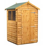 Power 4x4 Apex Garden Shed Overlap - Single Door