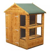 Power 4x6 Apex Potting Shed - Double Door