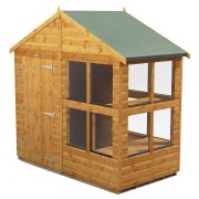 Power 4x8 Apex Potting Shed - Single Door