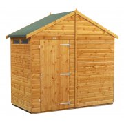 Power 4x8 Apex Secure Garden Shed - Single Door