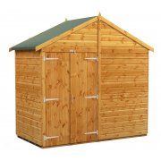 Power Apex 4x8 Garden Shed Windowless Double Doors