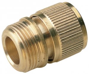 Brass Garden Hose Female Quick Release to 3/4" BSP Male Coupler