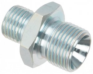 1/4" BSP Male to 1/2" BSP Male Nipple