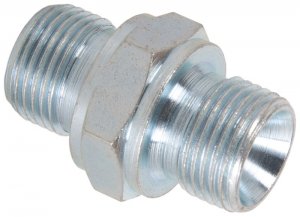 1/2" BSP Male to 1/2" BSP Male 310 Bar / 4500 Psi - Plated Steel Nipple