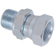 3/8" BSP Male to 1/4" BSP Female Swivel Adaptor - 380 Bar / 5510 Psi