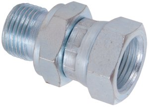 3/8" BSP Male to 1/4" BSP Female Swivel Adaptor - 380 Bar / 5510 Psi