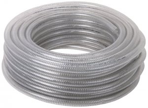 3/4" Wire Reinforced Clear PVC Hose - 10M