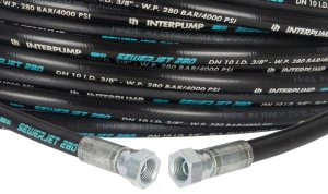 40m - Pratissoli Sewerjet280 Drain Jetting Hose - 3/8" width, 3/8" BSP Female to 3/8" BSP Female