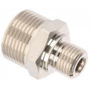 M22 Male to 1/4" BSP Male 275 Bar / 3990 Psi - Nickel Plated Brass Coupler