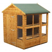 Power 6x6 Apex Potting Shed - Single Door