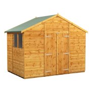 Power 6x10 Apex Garden Shed - Double Door