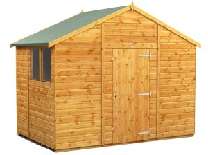 Power 6x10 Apex Garden Shed - Single Door