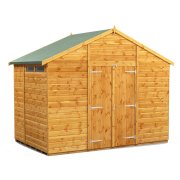 Power 6x10 Apex Secure Garden Shed - Double Door