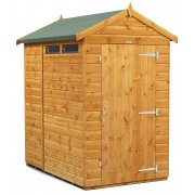 Power 6x4 Apex Secure Garden Shed - Single Door