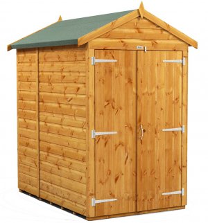 Power Apex 6x4 Garden Shed Windowless Double Doors