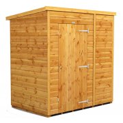 Power 6x4 Pent Garden Shed - No Windows / Windowless