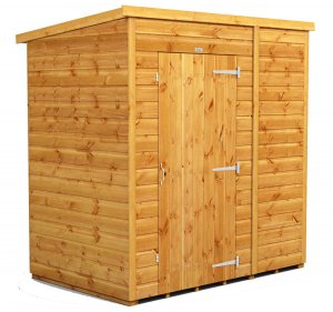 Power 6x4 Pent Garden Shed - No Windows / Windowless