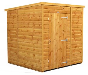 Power 6x6 Pent Garden Shed - No Window / Windowless