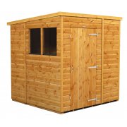 Power 6x6 Pent Garden Shed - Single Door