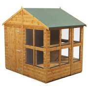 Power 6x8 Apex Potting Shed - Single Door