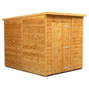 Power 6x8 Pent Garden Shed - Windowless / No Windows