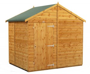 Power 6x8 Apex Garden Shed - Windowless