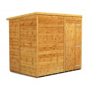 Power 7x5 Pent Garden Shed - No Window / Windowless