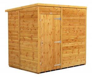 Power 7x5 Pent Garden Shed - No Window / Windowless