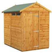 Power 7x5 Apex Secure Garden Shed - Single Door