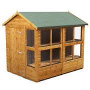 Power 8x6 Apex Potting Shed - Single Door