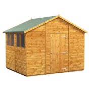 Power 8x10 Apex Garden Shed - Single Door