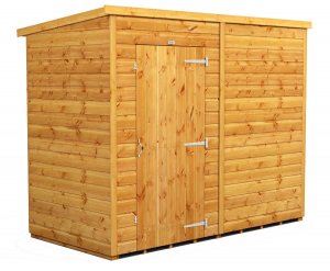 Power 8x4 Pent Garden Shed - Windowless / No Windows