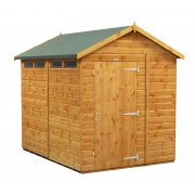 Power 8x6 Apex Secure Garden Shed - Single Door