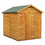 Power 8x6 Apex Garden Shed - Windowless Double Doors